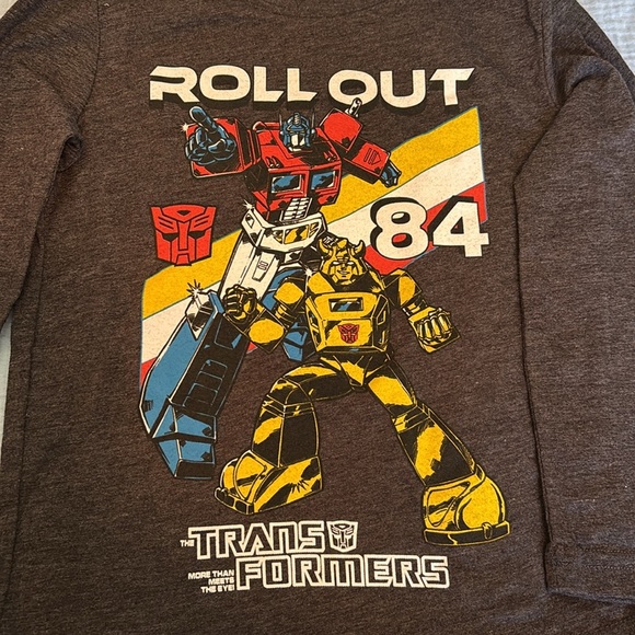 Jumping Beans Black Transformers Long Sleeve Tee Size 4 - Picture 2 of 4